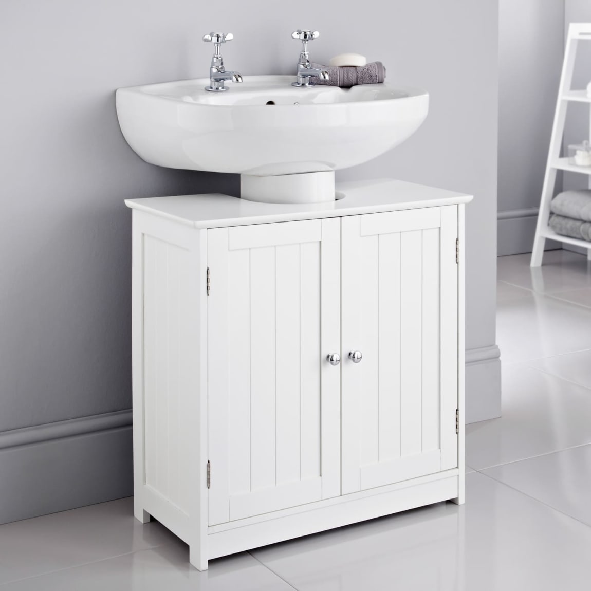 📝Meuble Salle de Bain PVC | خزانة الحمام العصرية المقاومة للماء 🛁